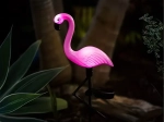 Napelemes kerti LED lámpa flamingó alakban, 53 cm