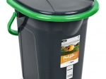 Hordozható WC GreenBlue fekete-zöld