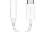 Audio kábel Foneng 3,5mm jack USB-C (fehér)