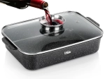Gránit tepsi fedővel Granitica 3,5 l, 35 × 23 × 12 cm