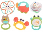 Hola állatfigurás baba csörgő és rágóka készlet 5 darab