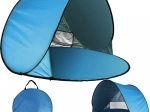 Önmagát felállító strand pop-up sátor UV védelemmel, kék
