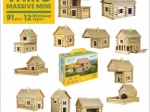 Fa építőkészlet VARIO MASSIVE mini – 91 darab