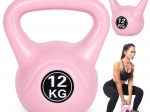 Kettlebell 12 kg rózsaszín otthoni edzéshez MODERNHOME
