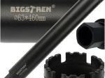 BIGSTREN 63 × 450 mm gyémánt magfúró korona, 1-1/4" UNC menet betonhoz és kőhöz