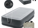 Egyszemélyes felfújható matrac 191 × 99 cm beépített elektromos pumpával Intex Deluxe