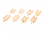 Fa sínösszekötők 7 cm (8 db) BIGJIGS RAIL