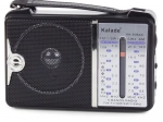Hordozható retro FM/AM/SW rádió teleszkópos antennával