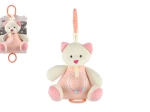 Játékos plüssmackó 18 cm rózsaszín