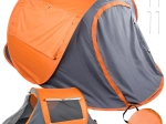 Önmagát felállító strand pop-up sátor UV védelemmel, kék