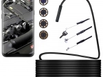 Endoszkópos vizsgálókamera Androidhoz és PC-hez, 5 m, 6 LED, IP67