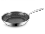 Maestro professzionális rozsdamentes acél serpenyő méhsejt (honeycomb) felülettel, 28 cm