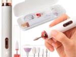 Beautylushh vezeték nélküli körömcsiszoló manikűrhöz és pedikűrhöz, 6 fejjel és tokkal