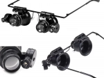 Órás nagyító 20× LED világítással, 15 mm lencseátmérő