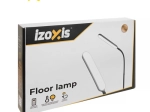 Izoxis álló LED-lámpa 180 cm, fekete, távirányítóval