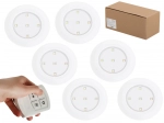 Vezeték nélküli, szekrény alá szerelhető LED lámpák távirányítóval, 6 db-os készlet