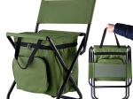Túrázó horgászfotel háttámlával és termosztáskával