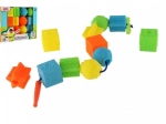 Gumiból Készült Formák Fűzőjáték 12 darab, 18 hónap+