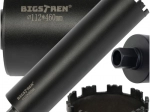 BIGSTREN gyémánt koronafúró 112 × 460 mm, 1.1/4 UNC menet