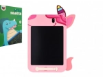 Rózsaszín LCD rajztábla unikornis mintával 19,5 × 29 cm