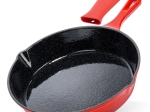 öntöttvas serpenyő zománccal és szilikon húzattal cast enamel 25 cm