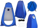 Hordozható zuhany- és öltözősátor, toalett – kék