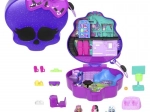 Polly Pocket kompakt Monster High koponya gördeszkapályával és iskolával