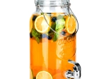 Üveg italadagoló csappal, 4 l