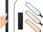 Állólámpa LED 180 cm fekete távirányítóval és időzítővel IZOXIS