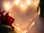 LED világító szív Karácsonyi dekoráció