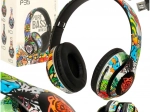 Vezeték nélküli fejpántos fejhallgató Bluetooth‑csatlakozással és RGB világítással