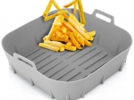 Szilikon betétkosár forrólevegős sütőhöz 22 cm – szürke