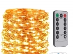 LED meleg fehér fényfüzér - 30 m, 300 LED