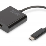 USB‑C – HDMI 4K adapter hanggal, fekete