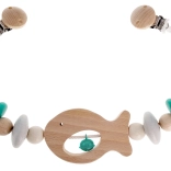 Hess babakocsi lánc, türkiz Halacska