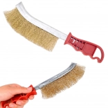 Sárgaréz drótkefe motoros kerekek tisztításához