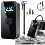 Elektromos Hordozható Mini Kompresszor LED Zseblámpával