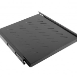 1U kihúzható polc 19" szekrényekhez, 800 mm, fekete