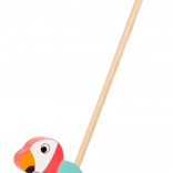 Small foot tologatható Lori papagáj – fa tolójáték az első lépésekhez