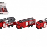 Tedies visszafelé húzható tűzoltóautó