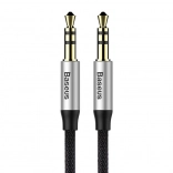 Baseus audio kábel 3,5 mm jack – szövetborítás, aranyozott csatlakozók, 1,5 m