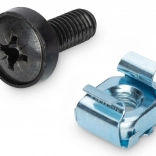 M6 szerelőkészlet 10" és 19" rackhez, 50 db, fekete – DIGITUS