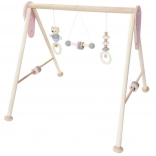 Hess rózsaszín mackós babatornáztató