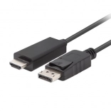 DisplayPort–HDMI kábel, 1,8 m, fekete