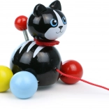 Vilac húzható cicus Minou – fa játék zsinórral