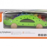 Fa húzható xilofon krokodil