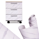 Öntapadó fólia fehér márvány Jazz 1,22 × 50 m