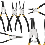 Seeger-gyűrű fogó készlet – egyenes és hajlított, 4 db