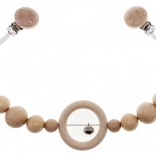 Hess babakocsira akasztható csörgős lánc, natúr, hosszú