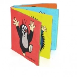 Textil susogó kihajtható könyvecske KISVAKOND 10 × 10 cm